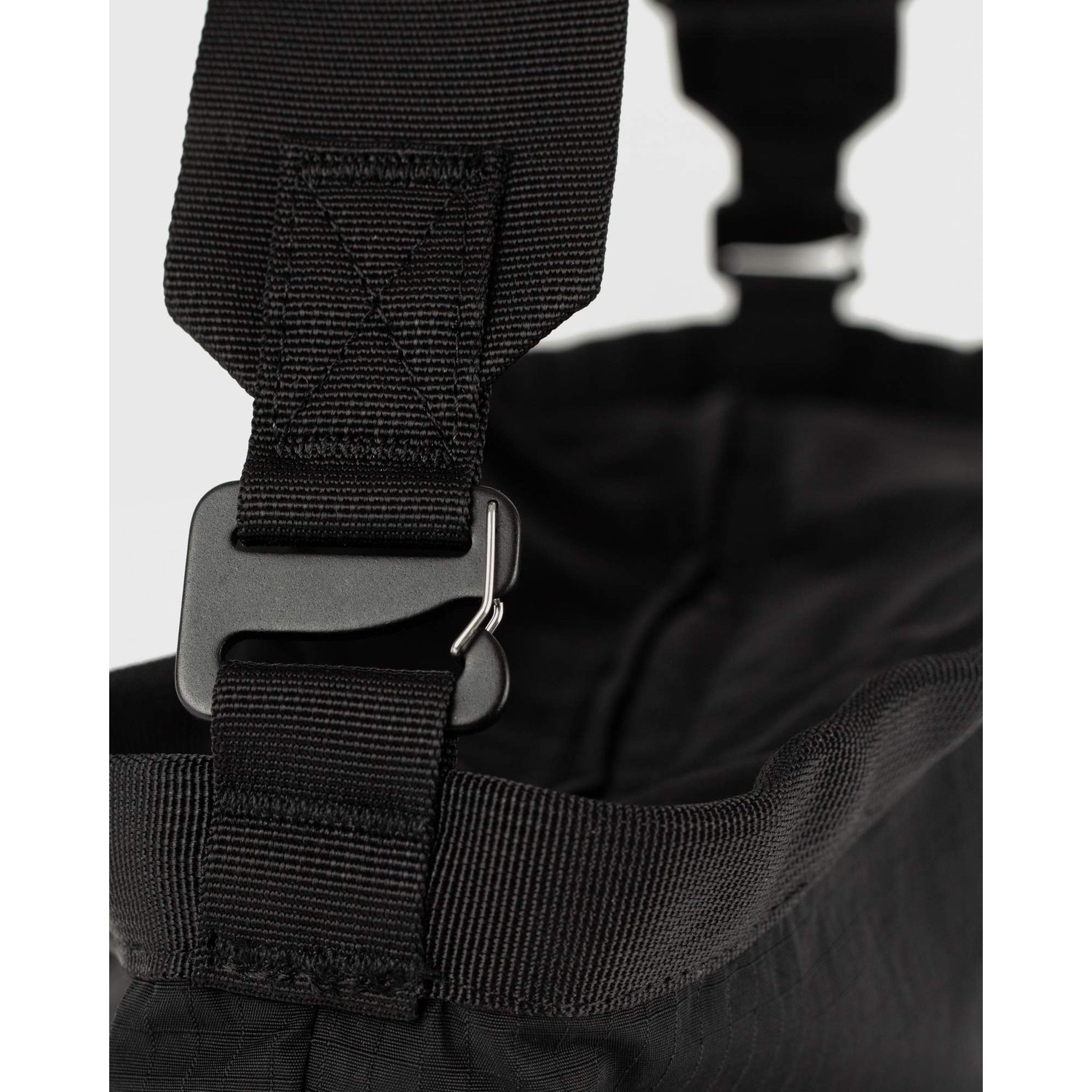 Grid Expandable Crossbody Bag - Black