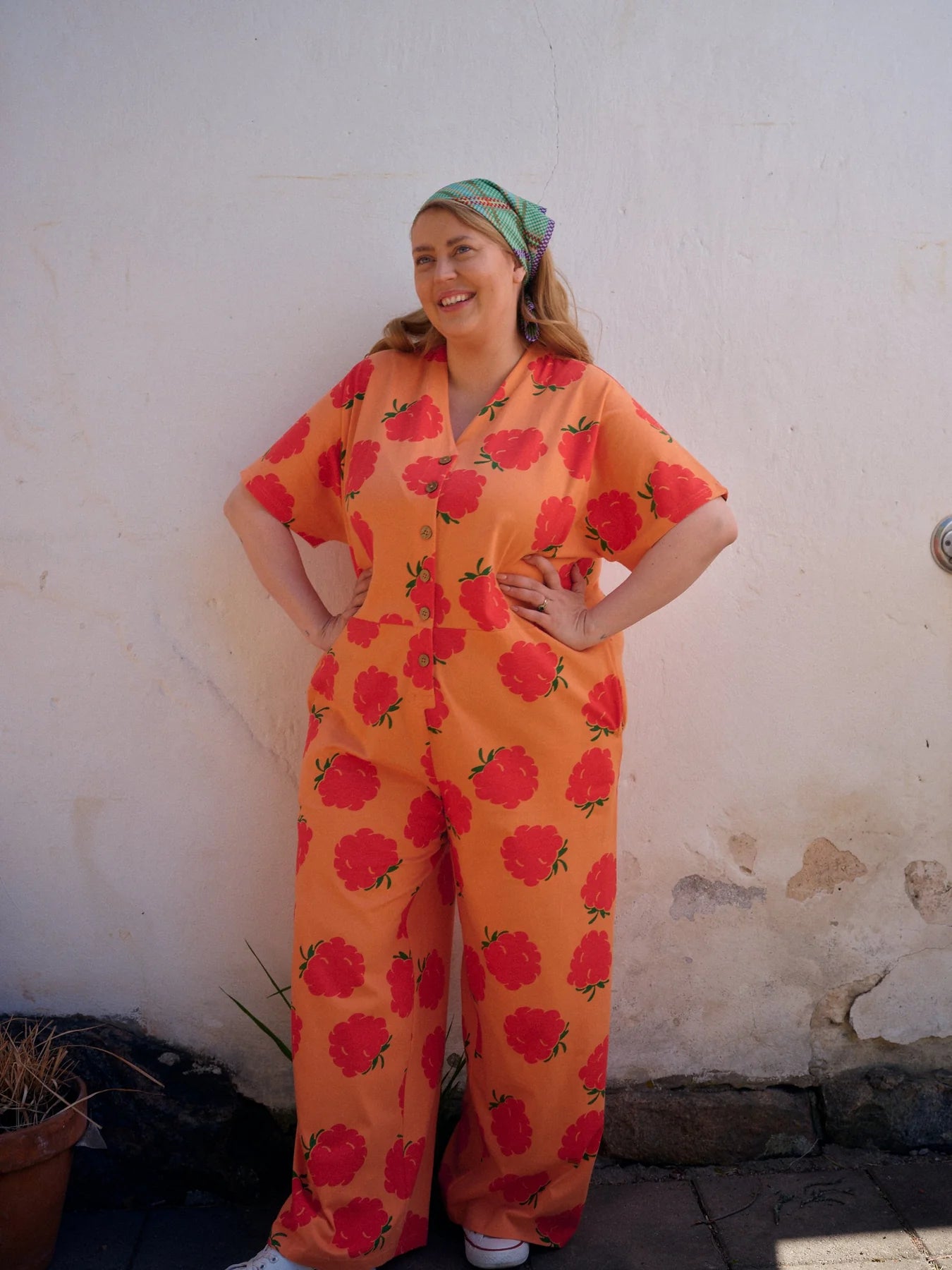 Raspberry Jumpsuit