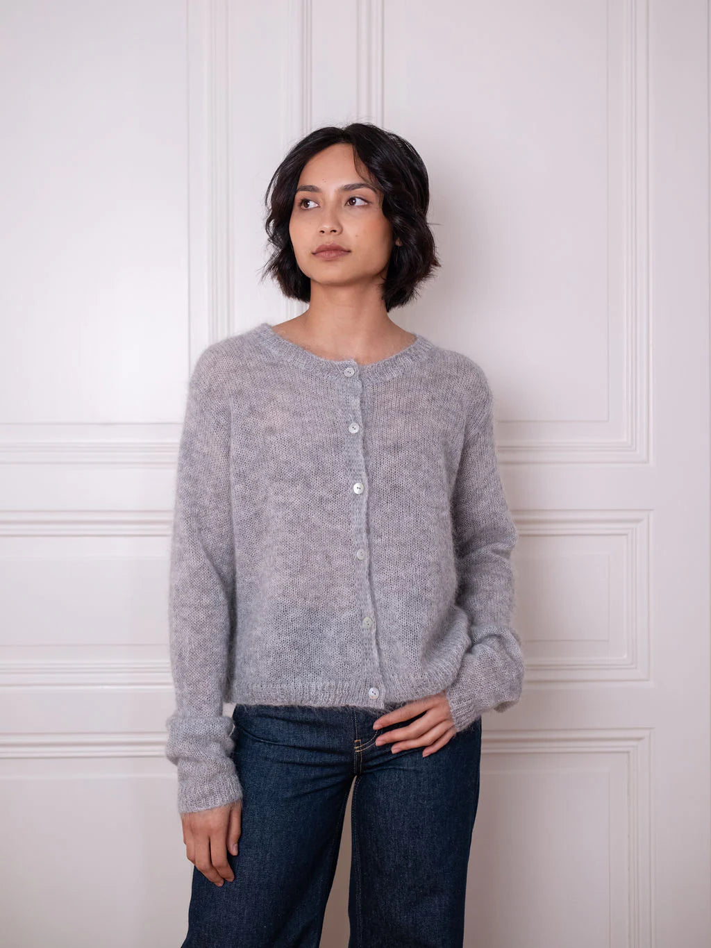 Cardigan O - Grey Day