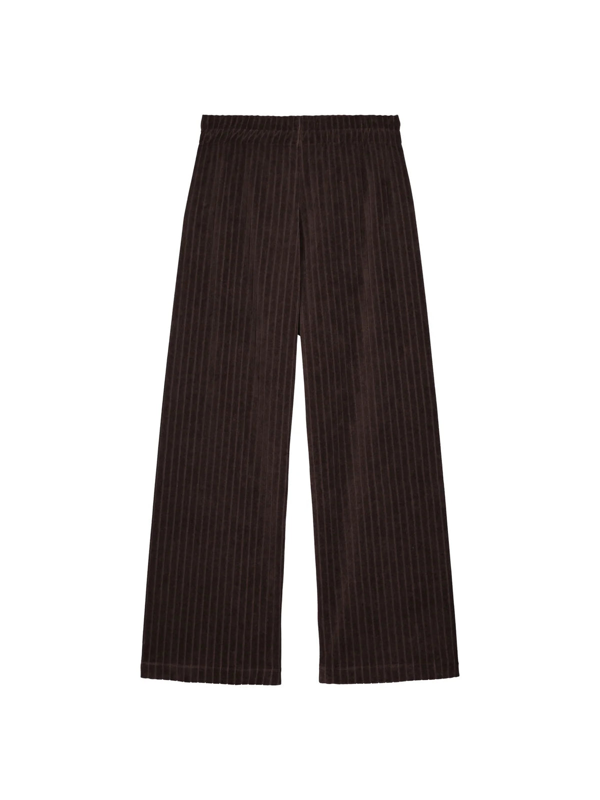 Velour Rib Pants - Dark Brown