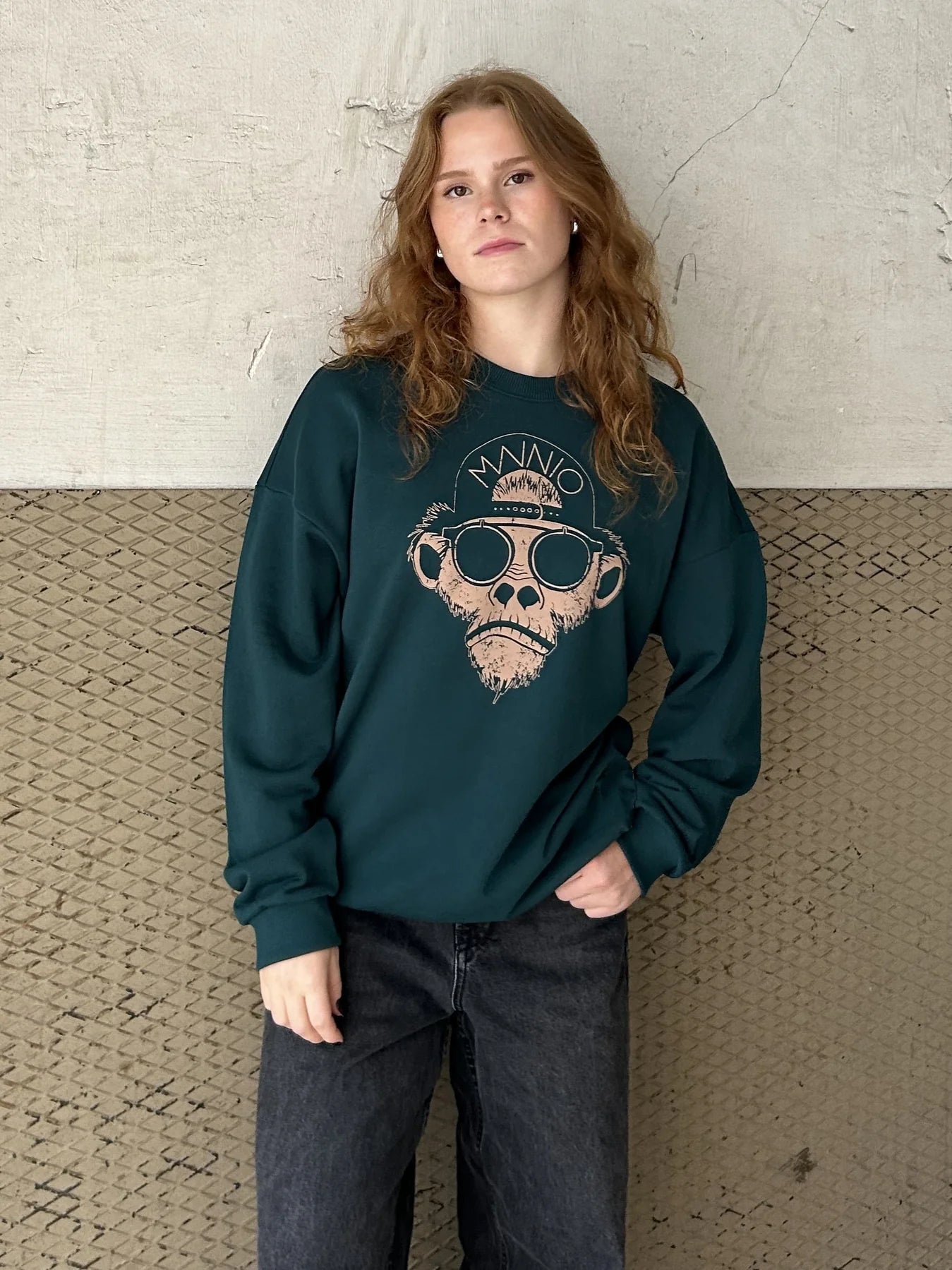 Chimp Sweatshirt - Dark Sea
