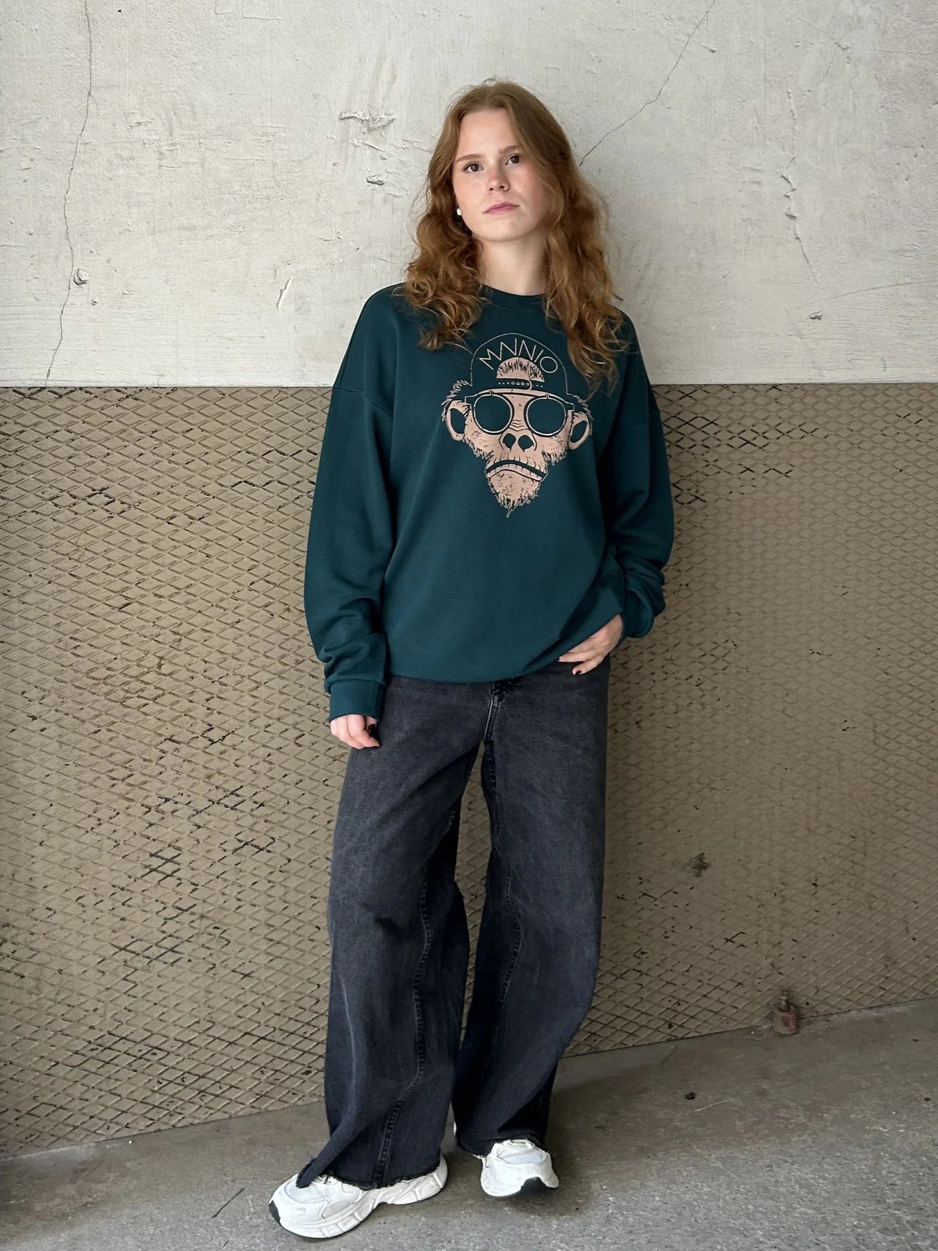 Chimp Sweatshirt - Dark Sea