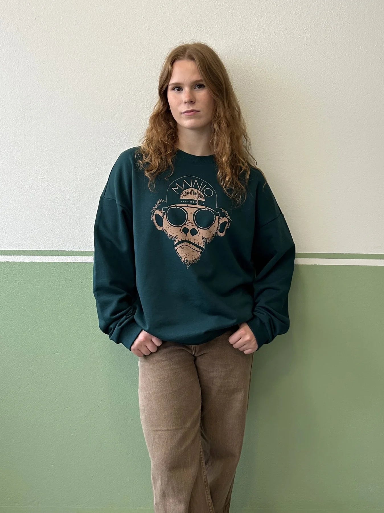Chimp Sweatshirt - Dark Sea