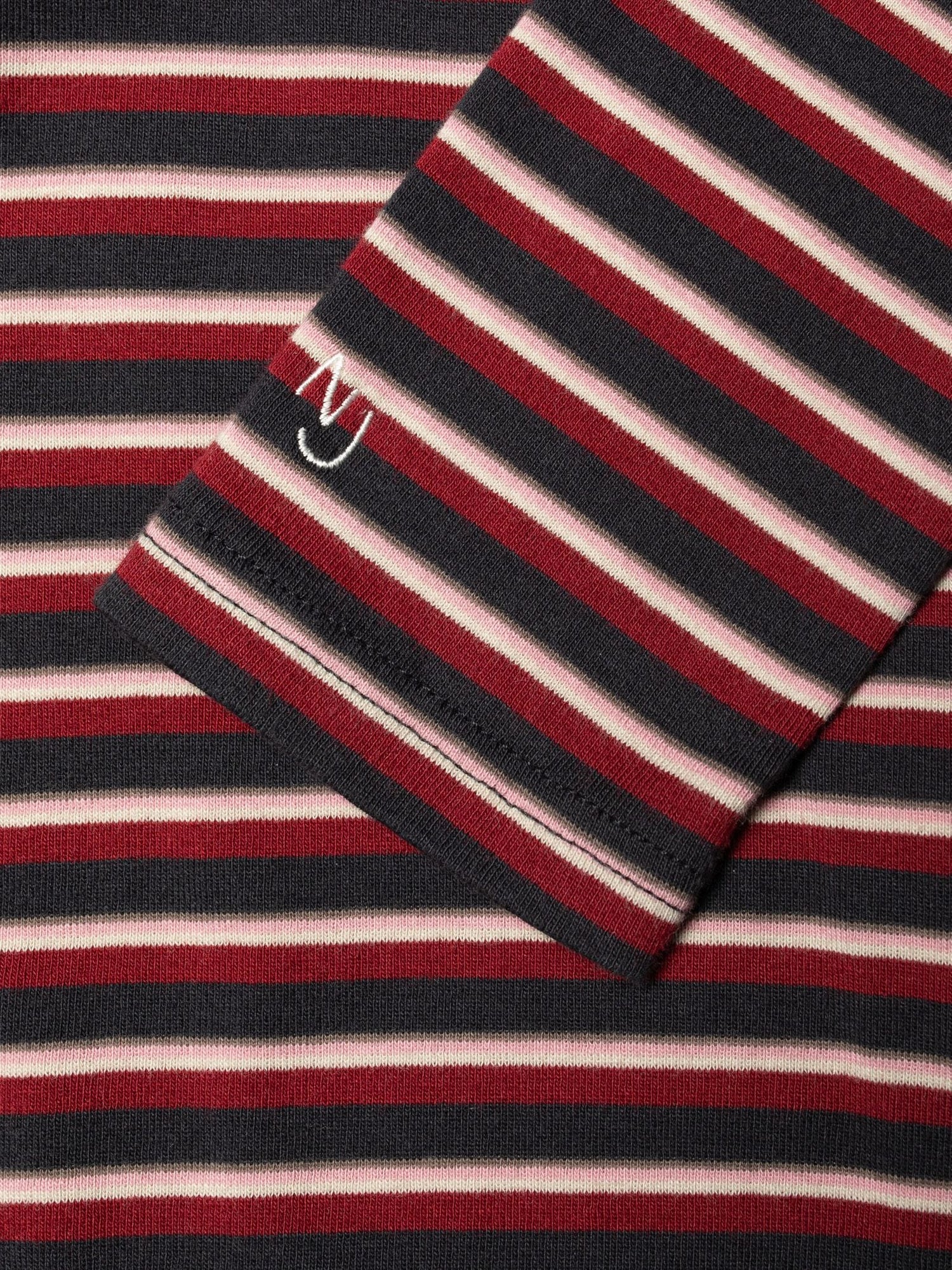 Jessy LS T-Shirt -Striped Rib Multi