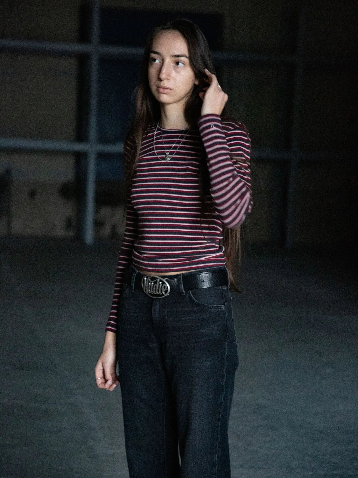 Jessy LS T-Shirt -Striped Rib Multi
