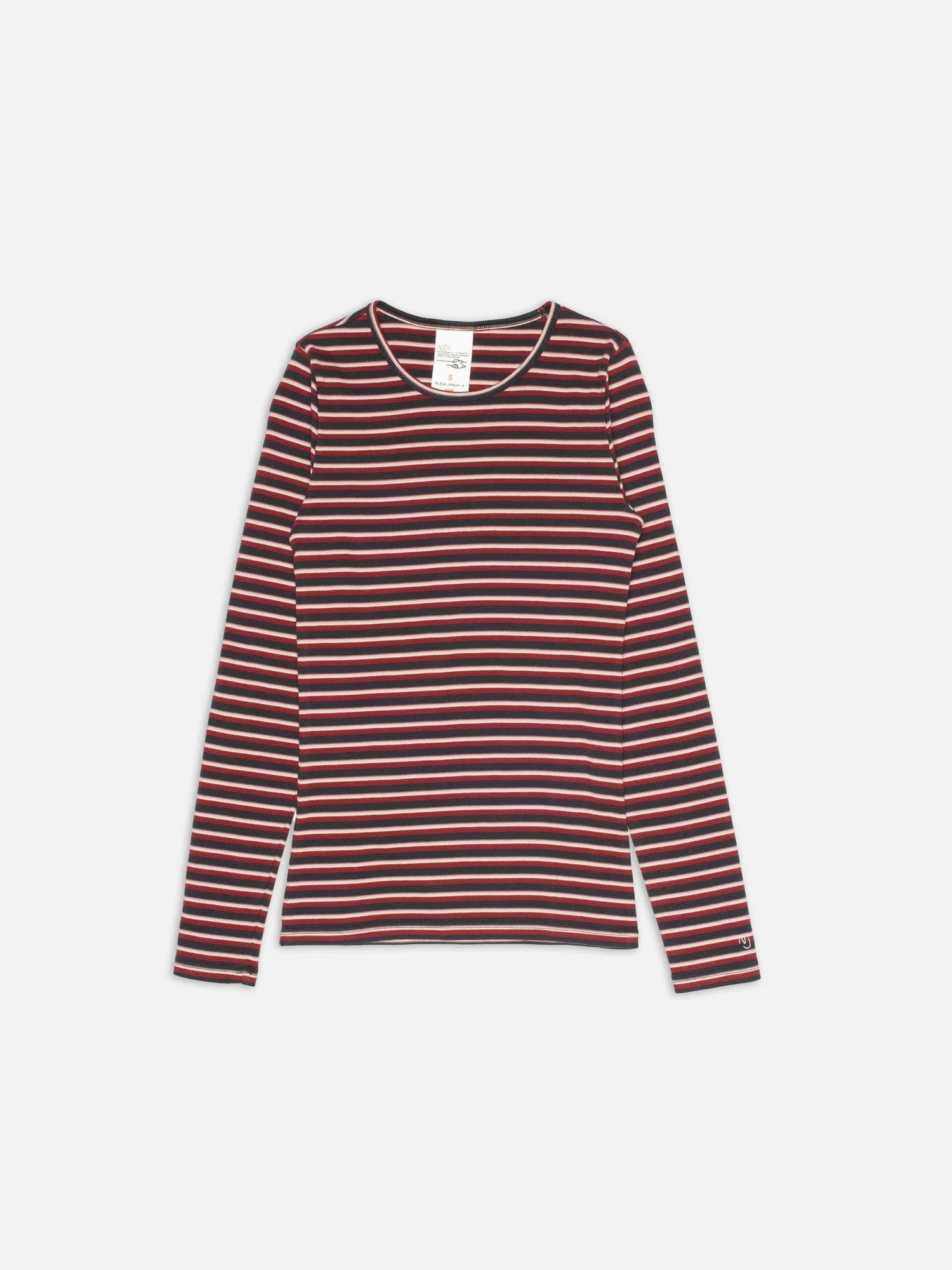 Jessy LS T-Shirt -Striped Rib Multi