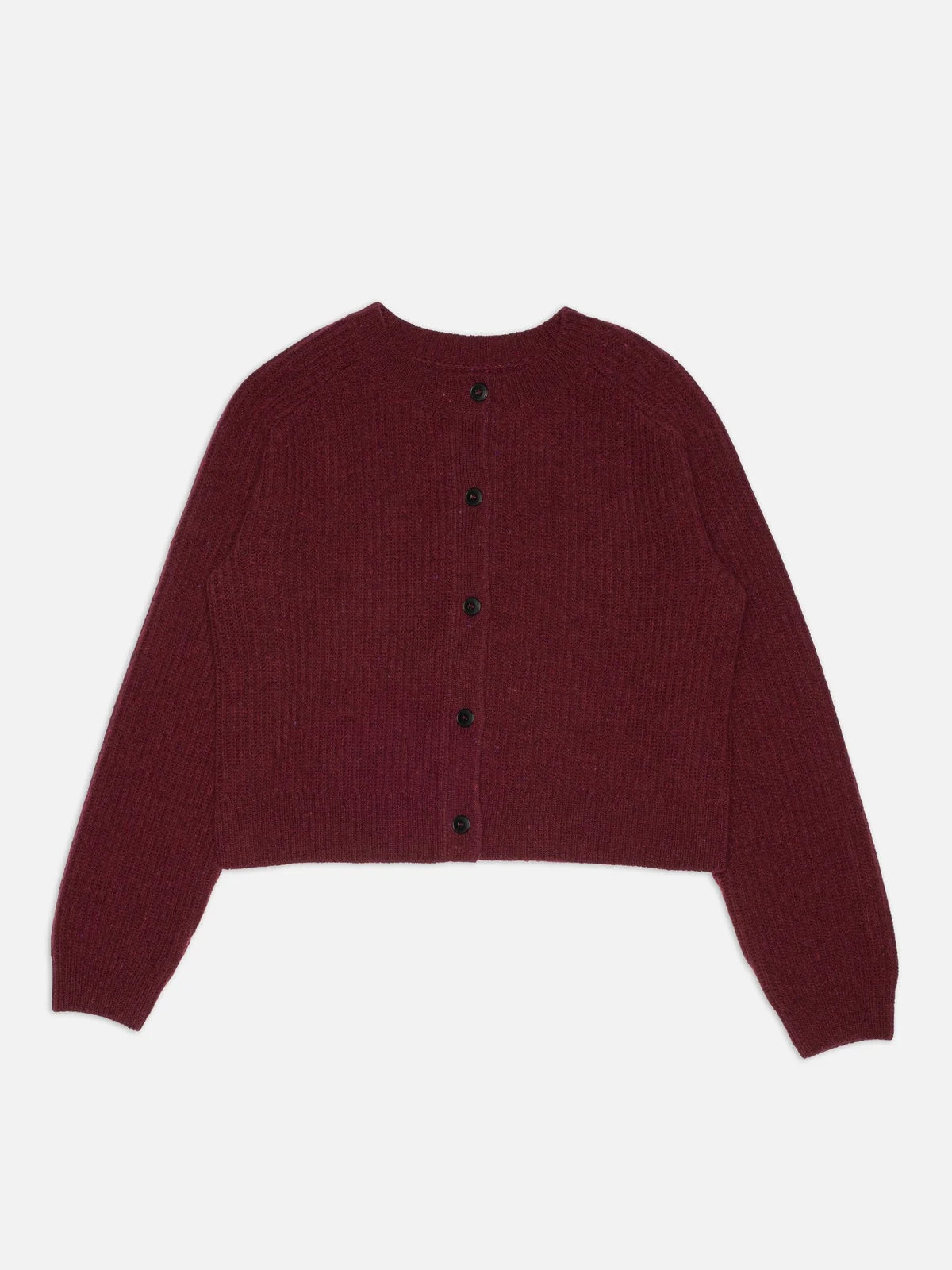Ellen Cardigan Wool - Burgundy