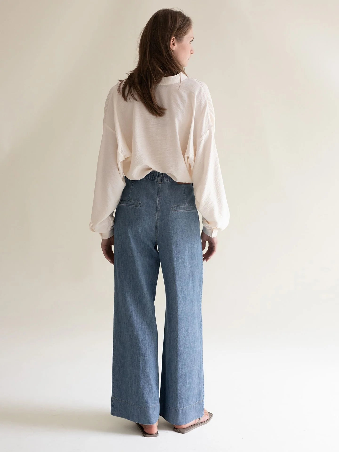 Alva Trousers Denim Sky Blue