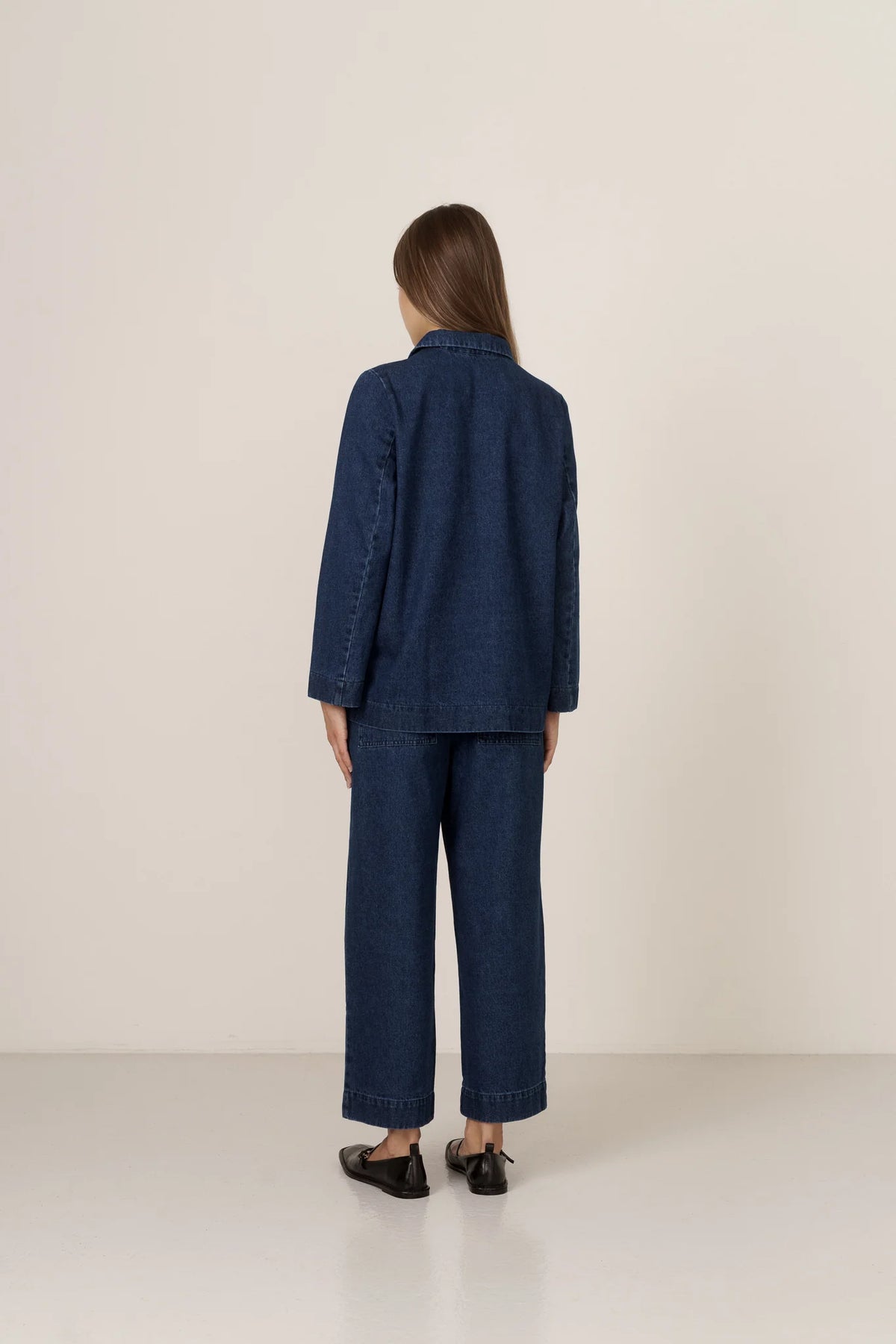 Twill Trousers Blue Denim