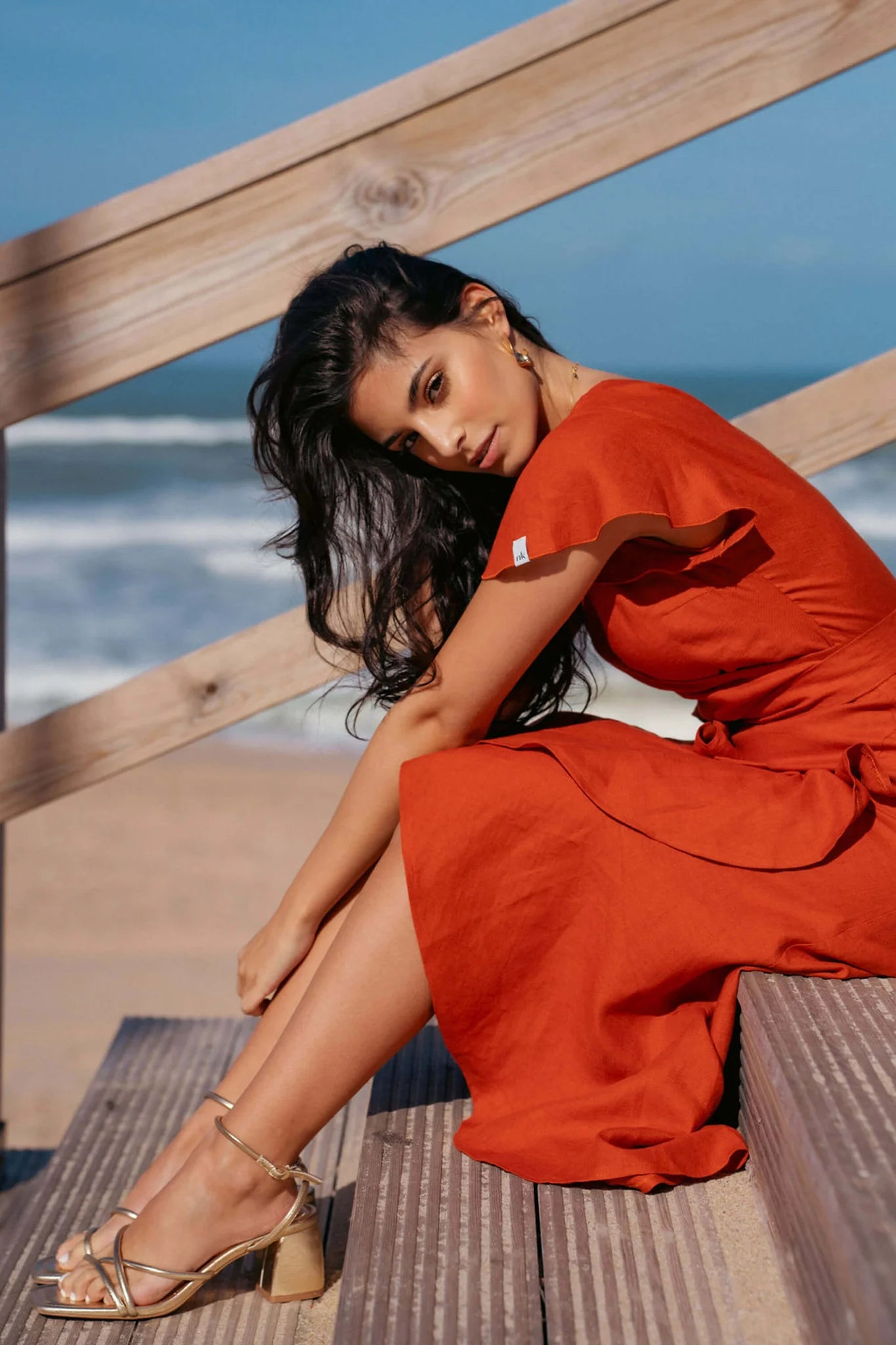Annika Dress - Burnt Orange