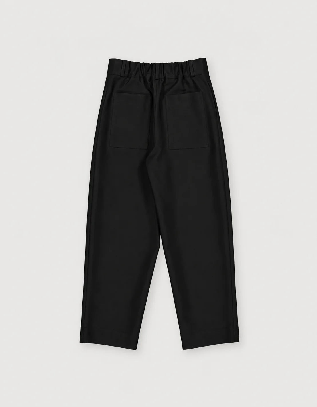Barrel Leg Trousers Black