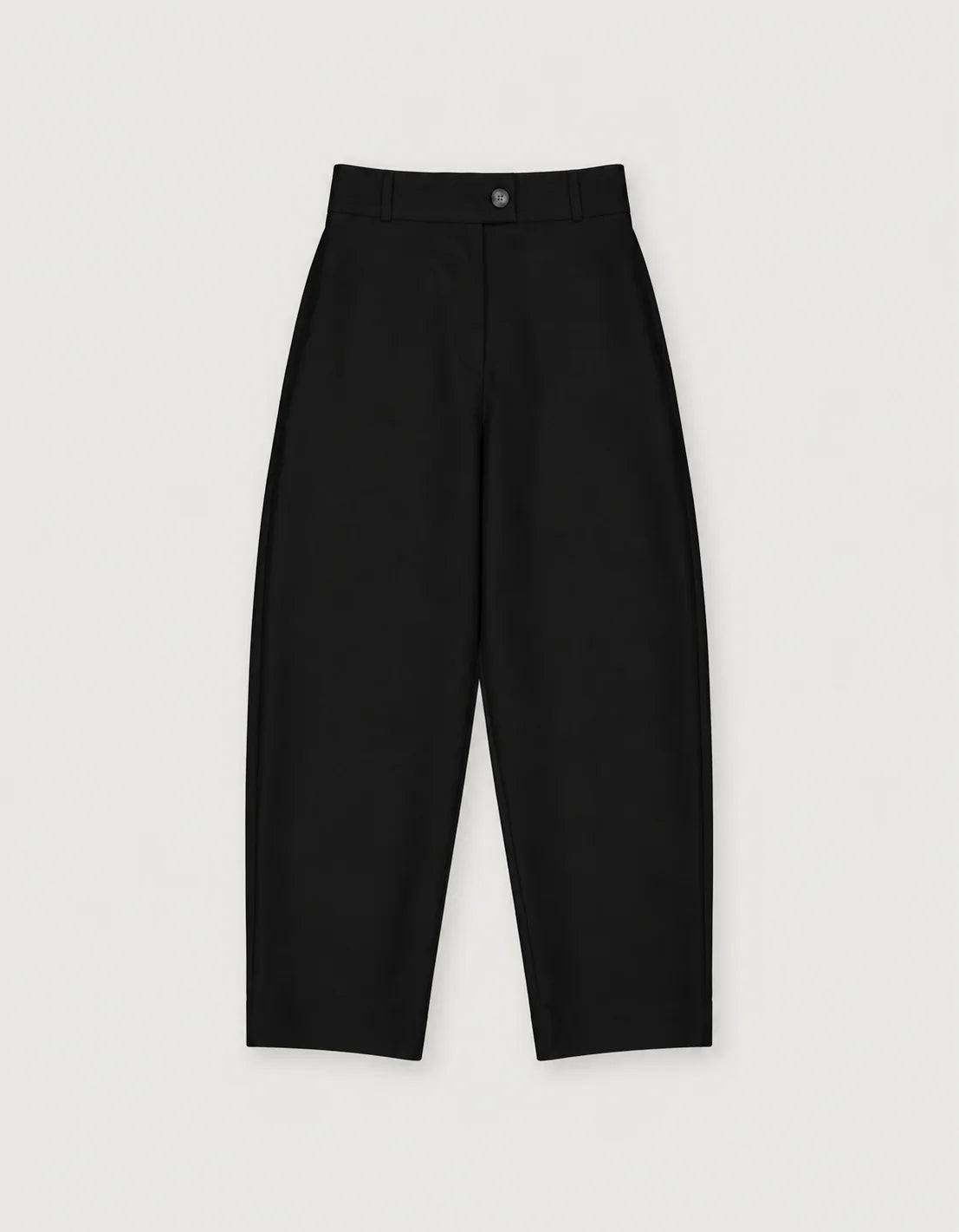 Barrel Leg Trousers Black