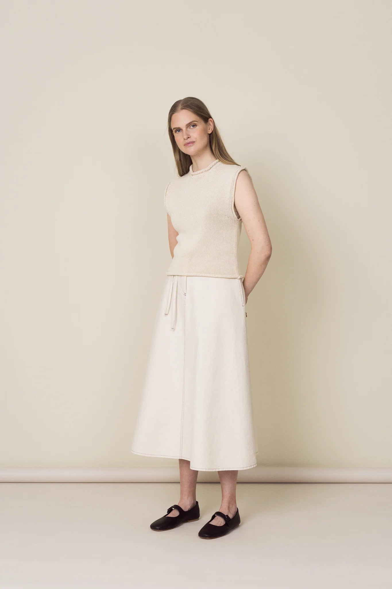 Recycled Cotton Canvas Skirt