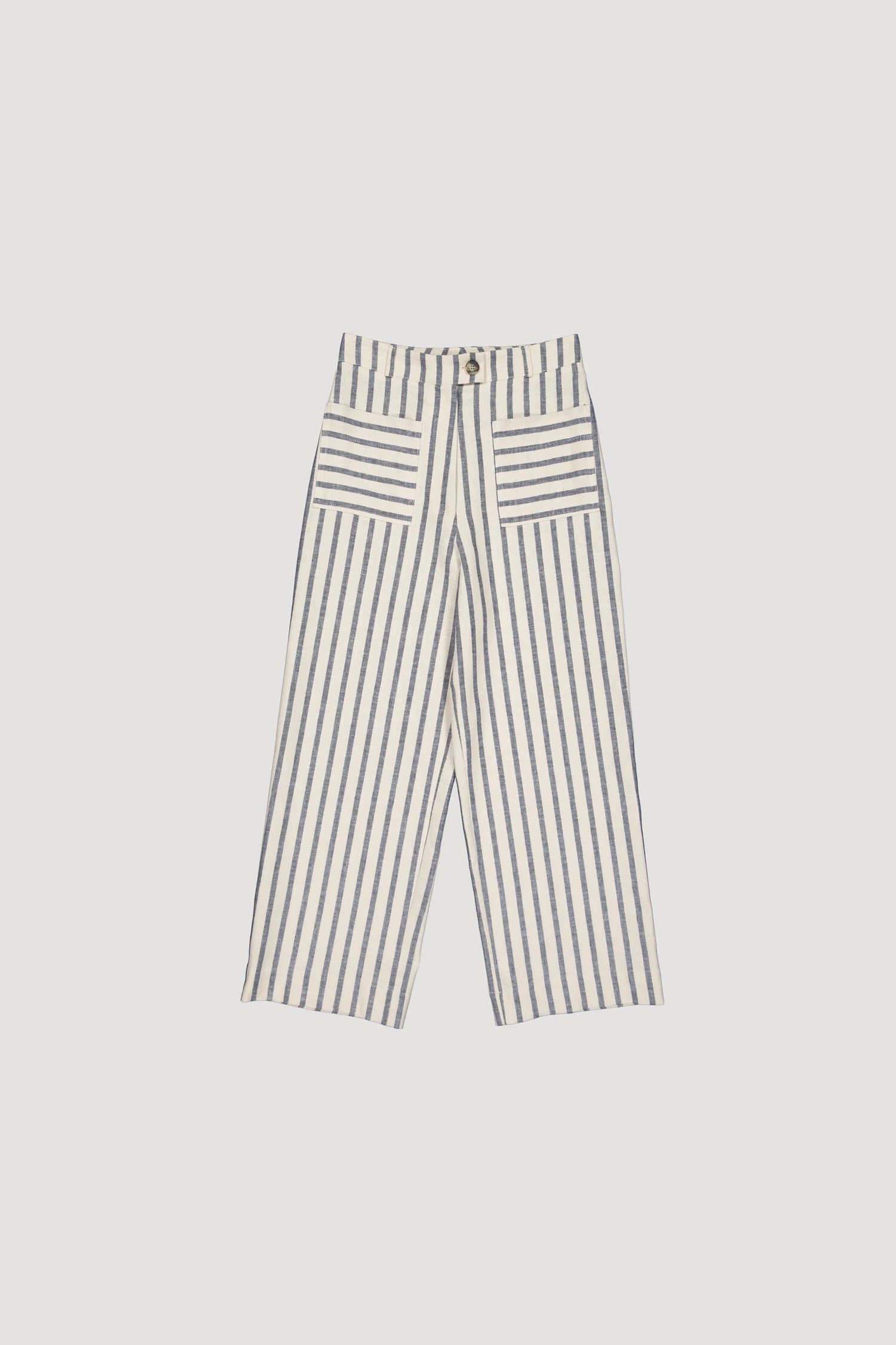 Striped Twill Trousers