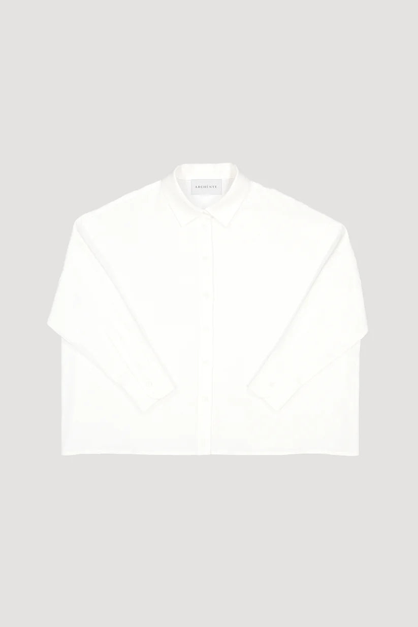 Relaxed Cotton Shirt - White