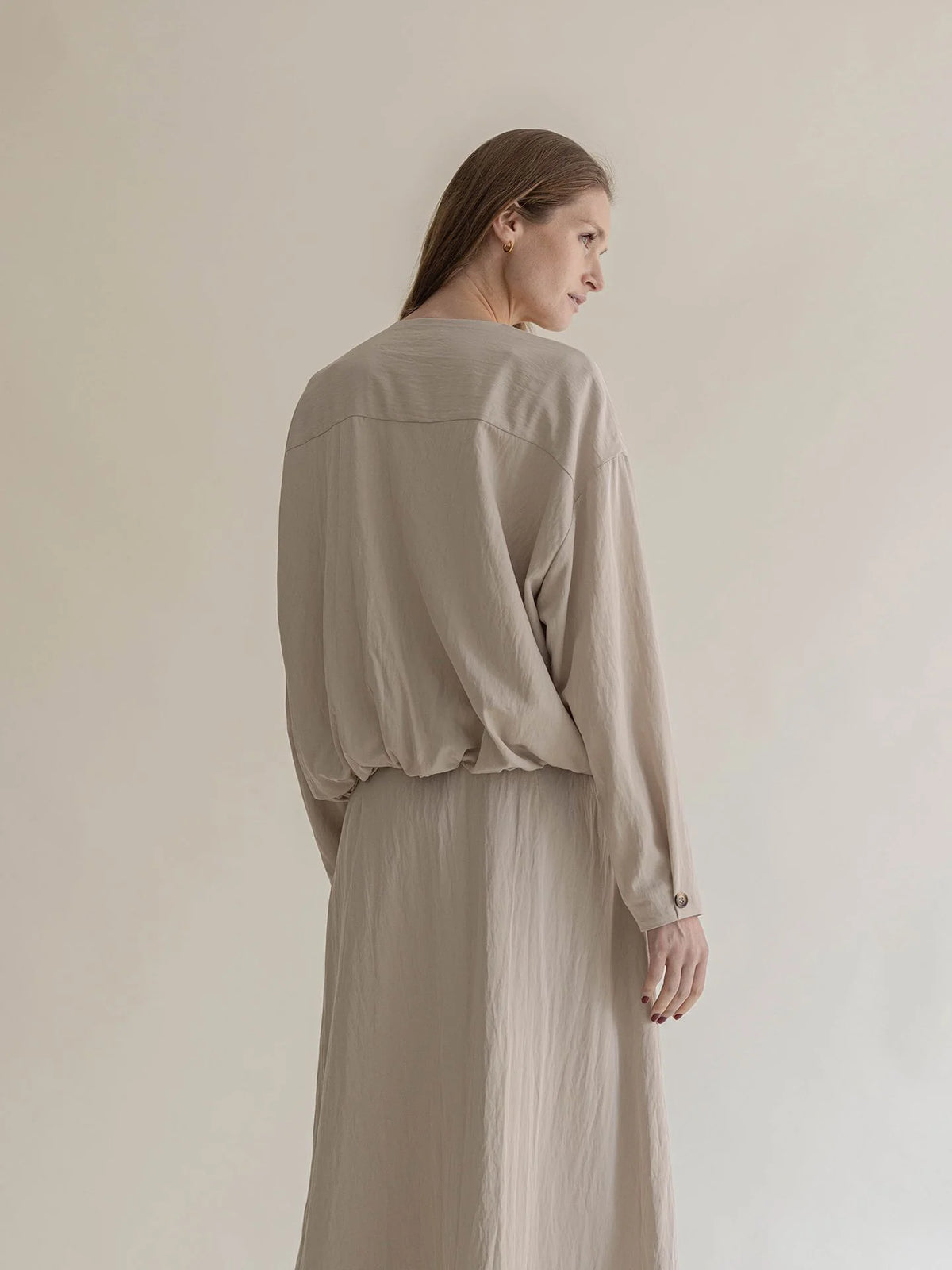 Bomber Shirt Beige
