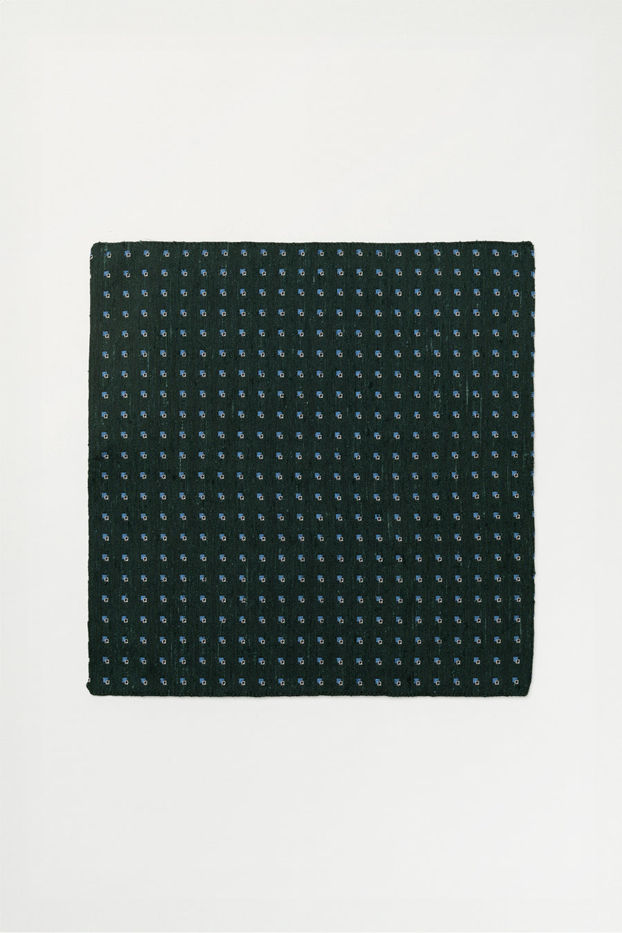 Silk Jacquard Pocket Square - Green