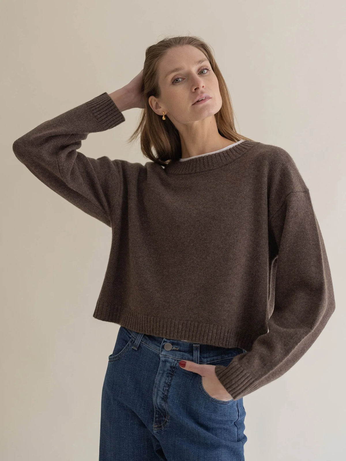 Cashmere Crewneck Espresso