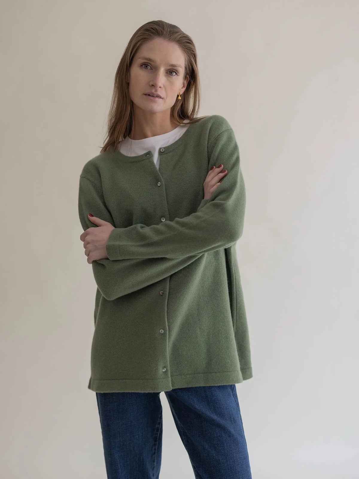 Cashmere Overshirt Sage