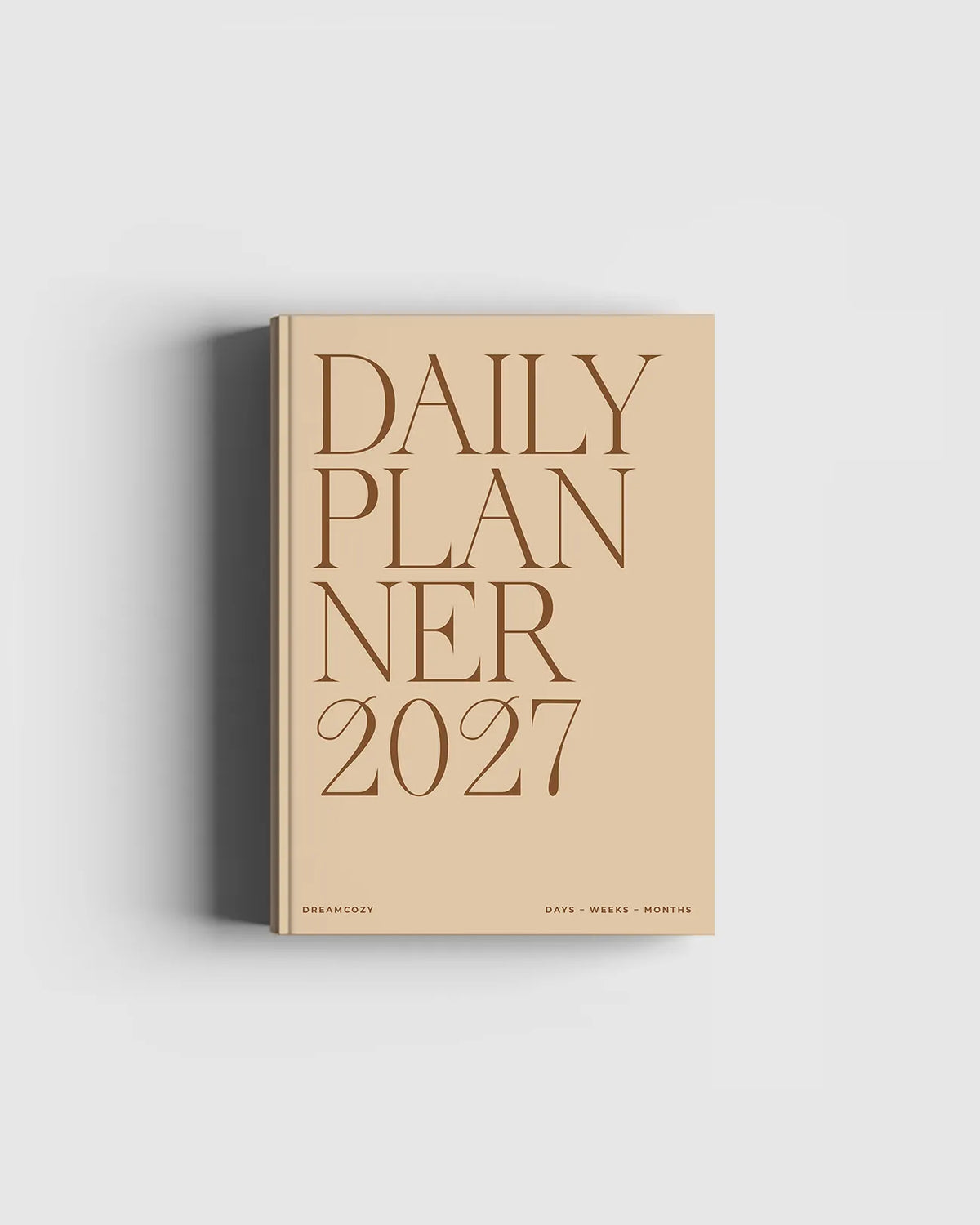 Cozy Planner 2027 – Latte Brown