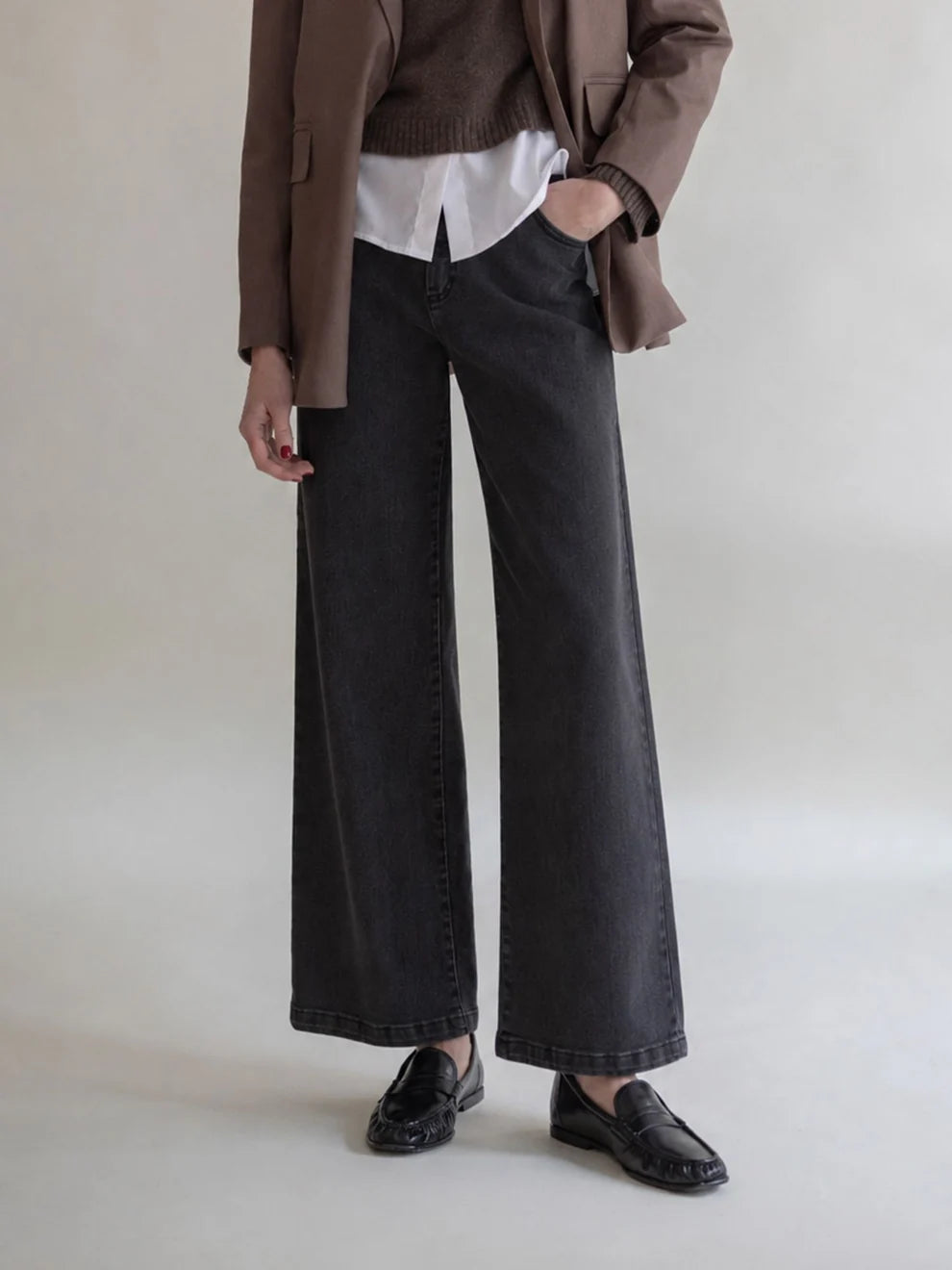 Denim Wide Grey