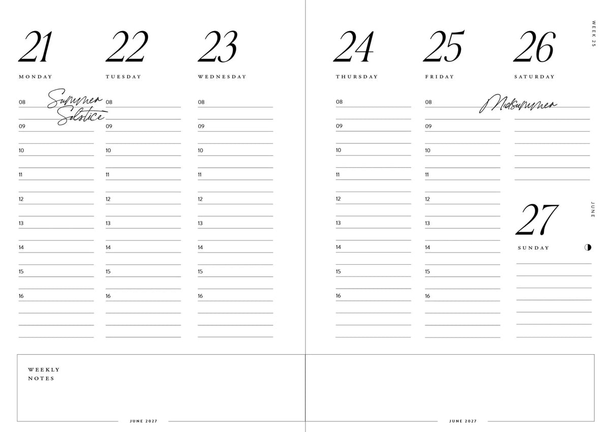 Cozy Planner 2027 – Berry Red