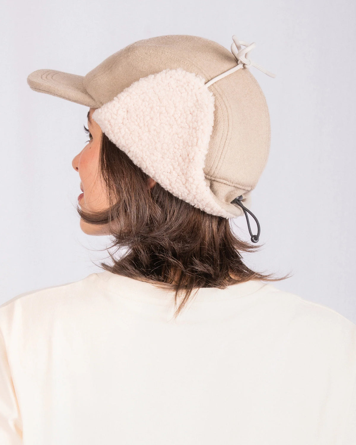 Fells Earflap Cap - Beige Sand