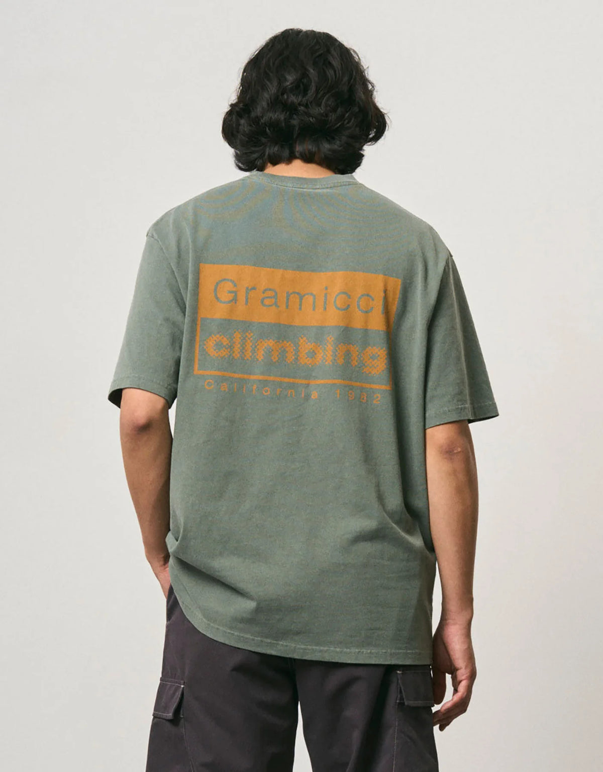 Gramicci Climging Tee Pigment Dyed Sage Pigment