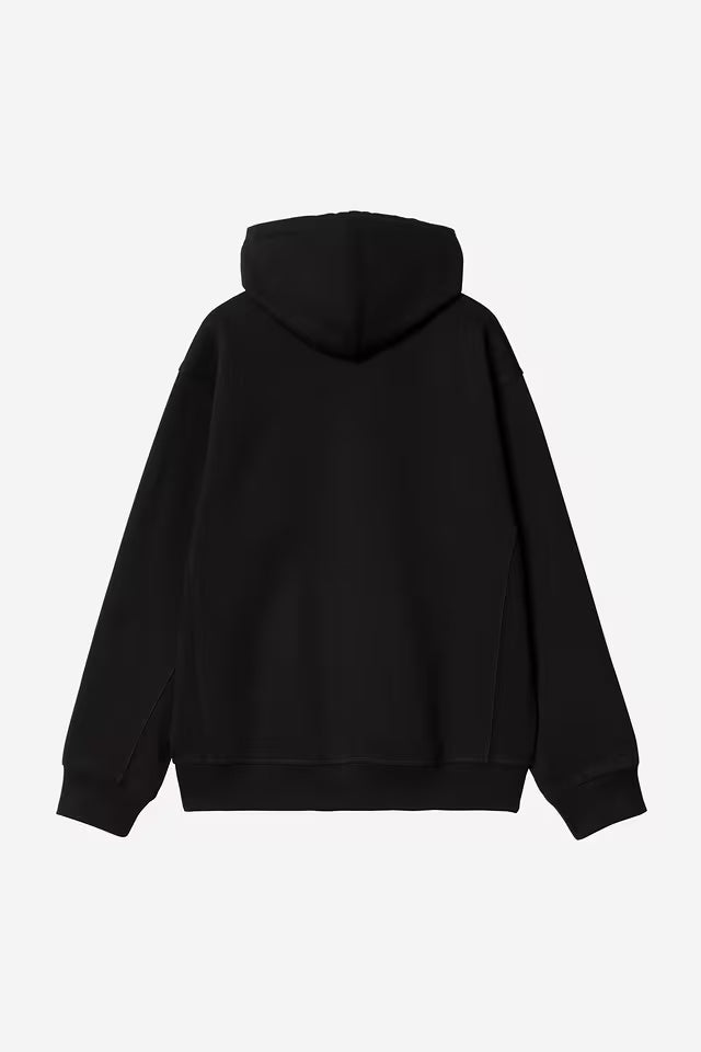 Hooded American Script Jacket - Black