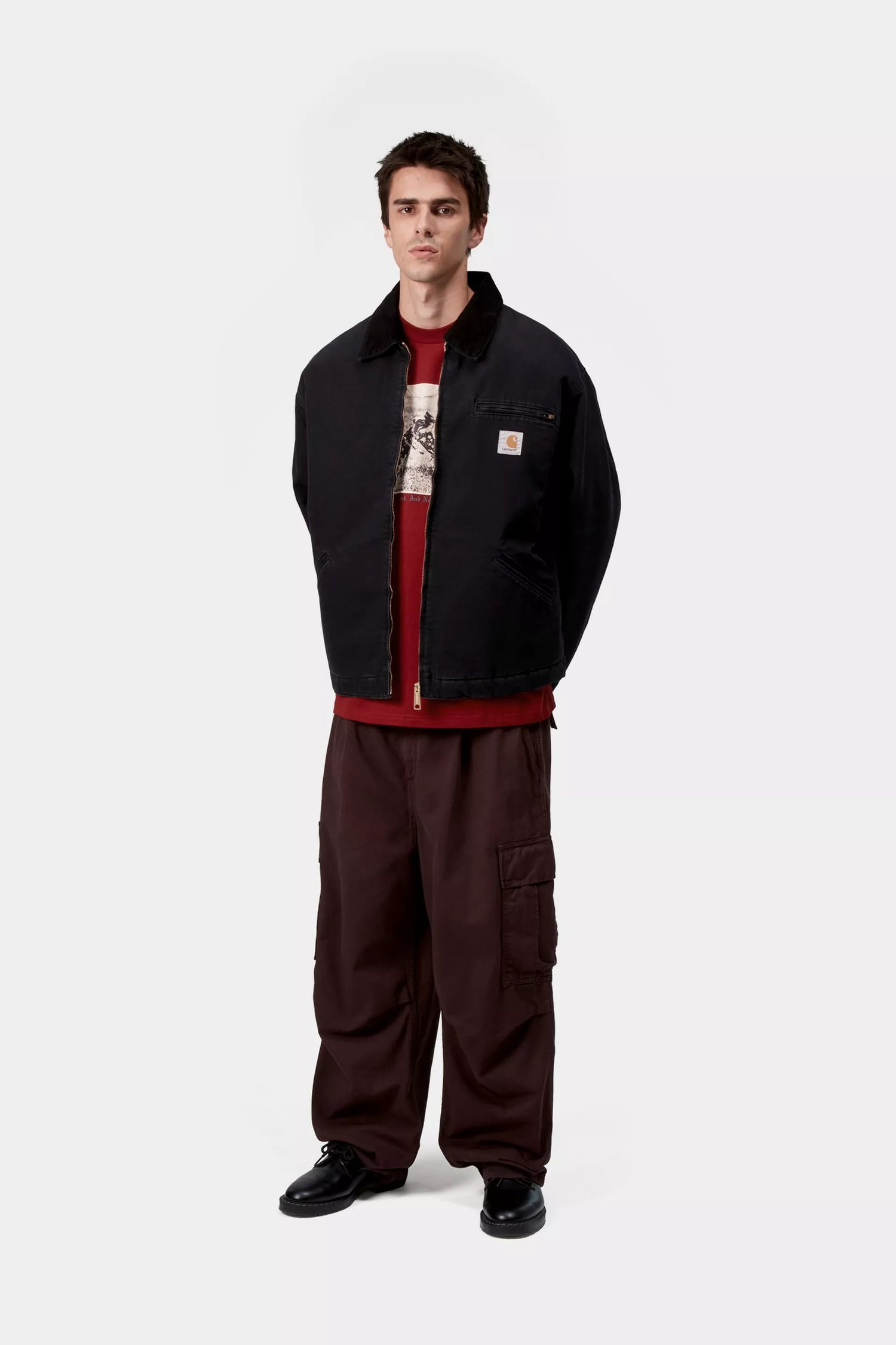 OG Detroit Jacket - Black / Black stone canvas