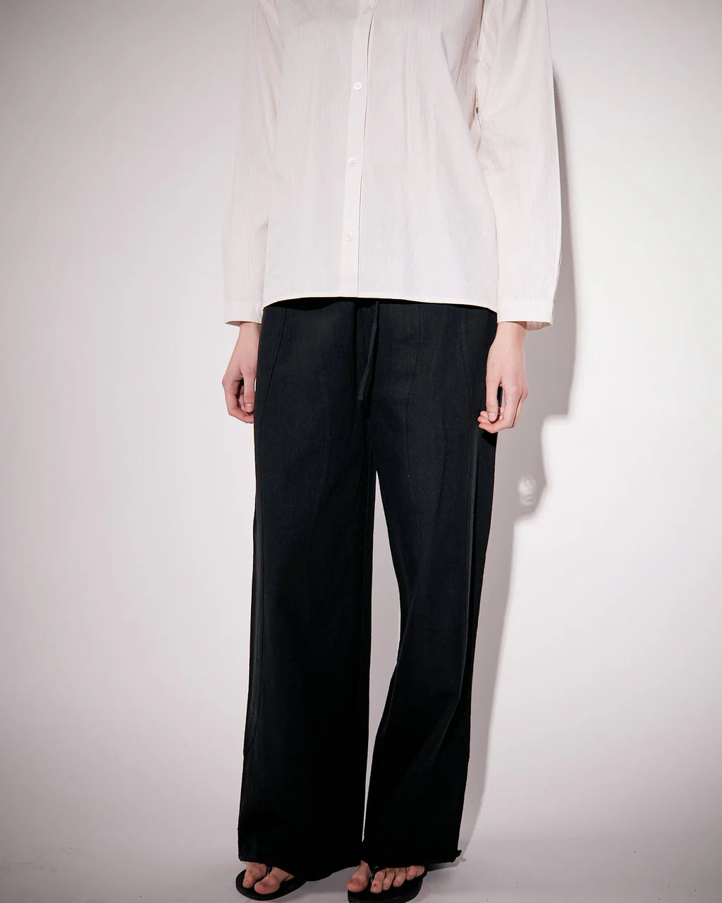 Kirsten Trousers Linen Black