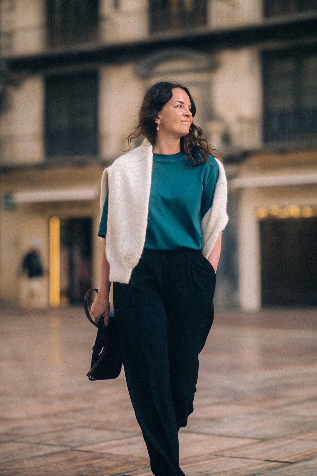 Crepe Trousers - Black