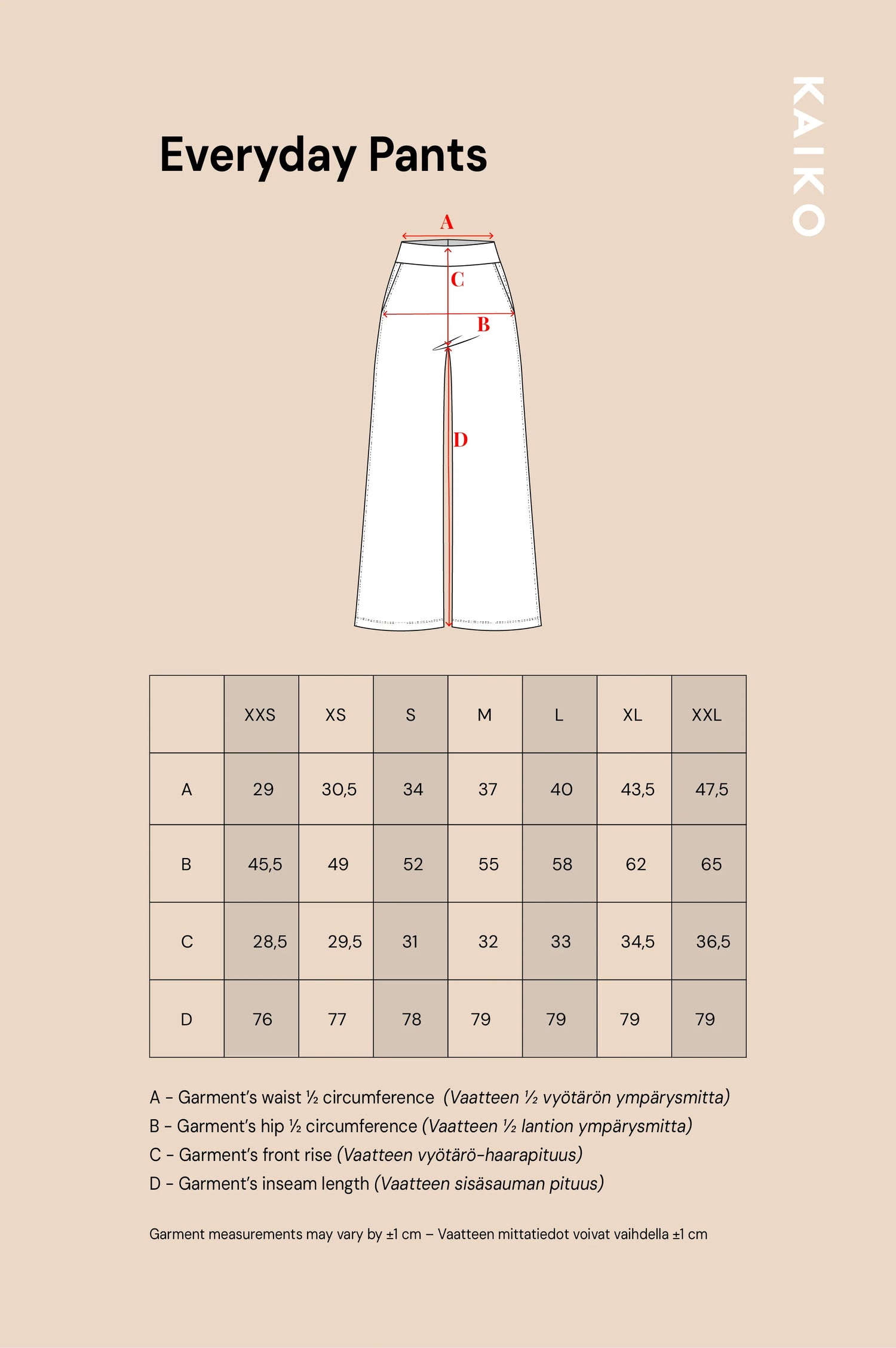 Everyday Pants Regular - Dark Blue