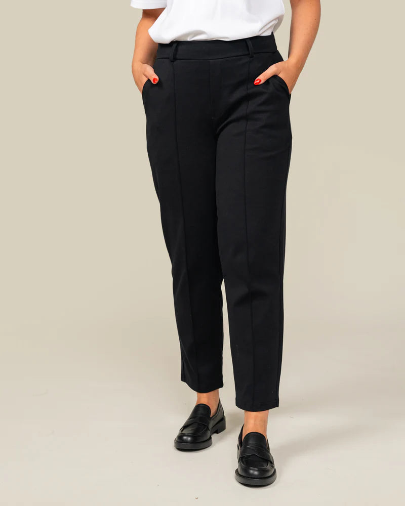 Laskoshousut - Musta