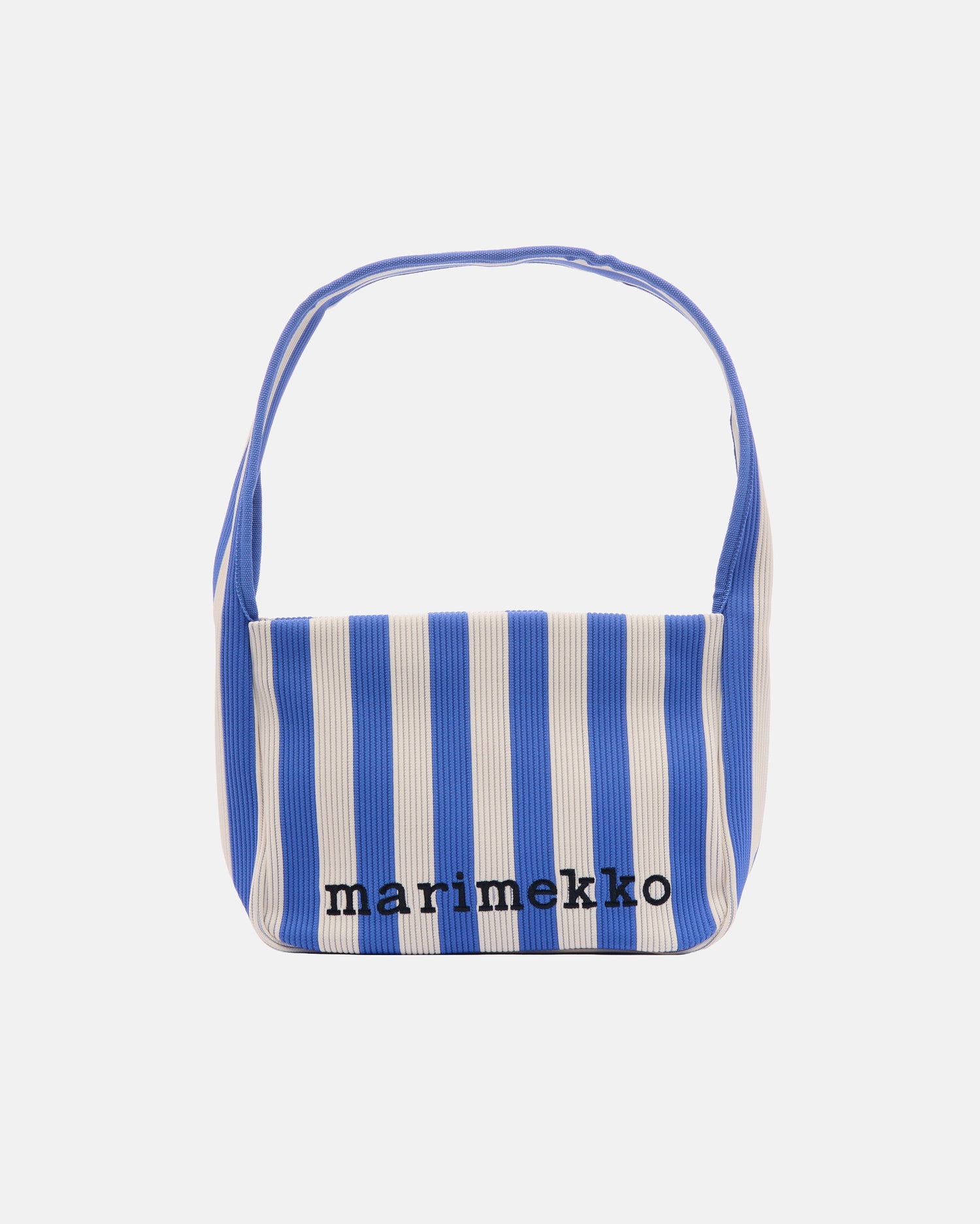 Knitted Shoulderbag Merirosvo - Sininen- Luonnonvalkoinen