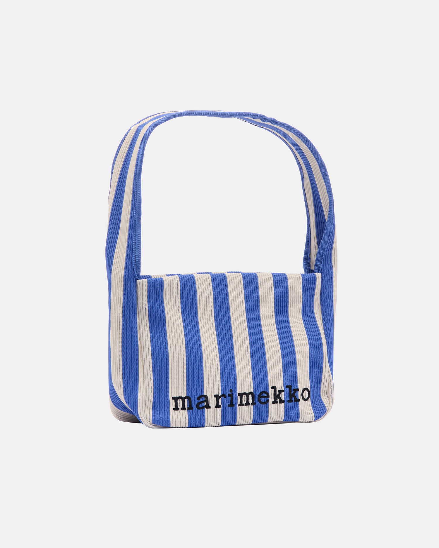 Knitted Shoulderbag Merirosvo - Sininen- Luonnonvalkoinen