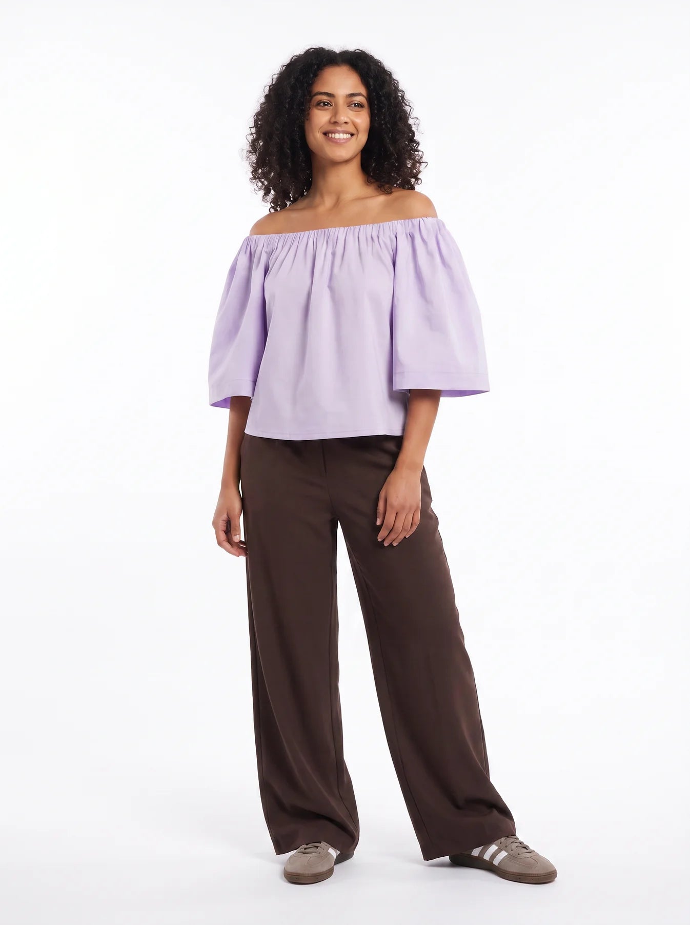 Off-Shoulder Top — Lavender Lush