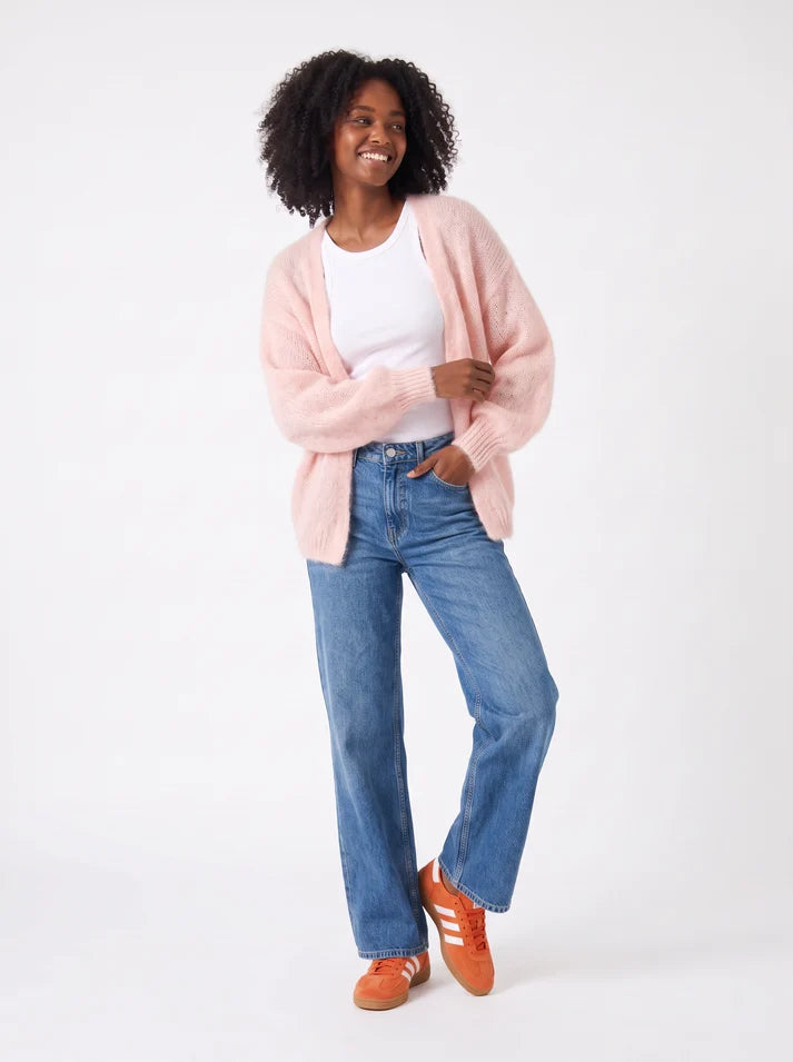 Balloon Sleeve Open Cardigan - Hello Babe