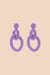Gia Earrings - Lilac