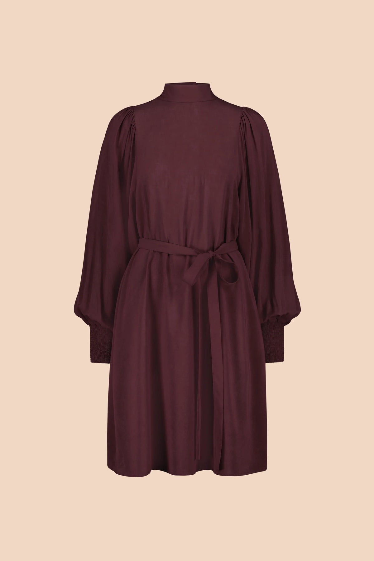 Puff Dress - Merlot