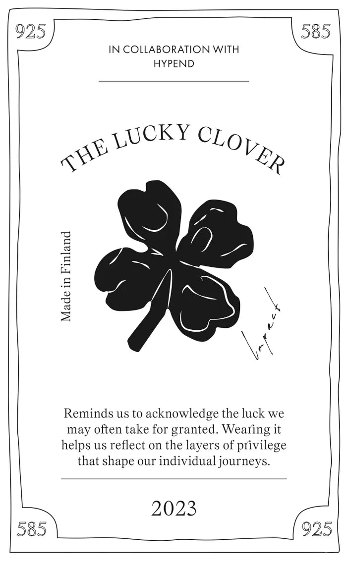 Aida x Hypend Lucky Clover Mini Necklace - Silver