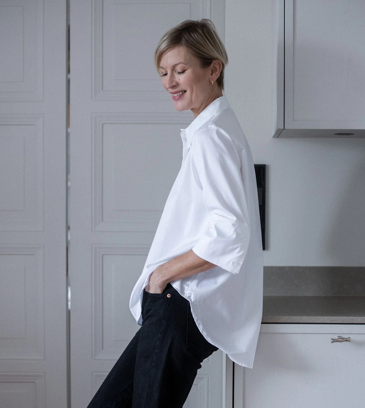Classic Shirt W/Twist White