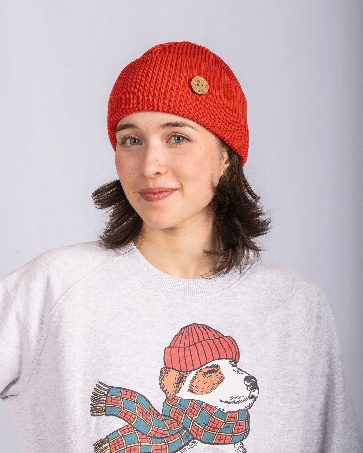 Timberjack Beanie - Brave Red