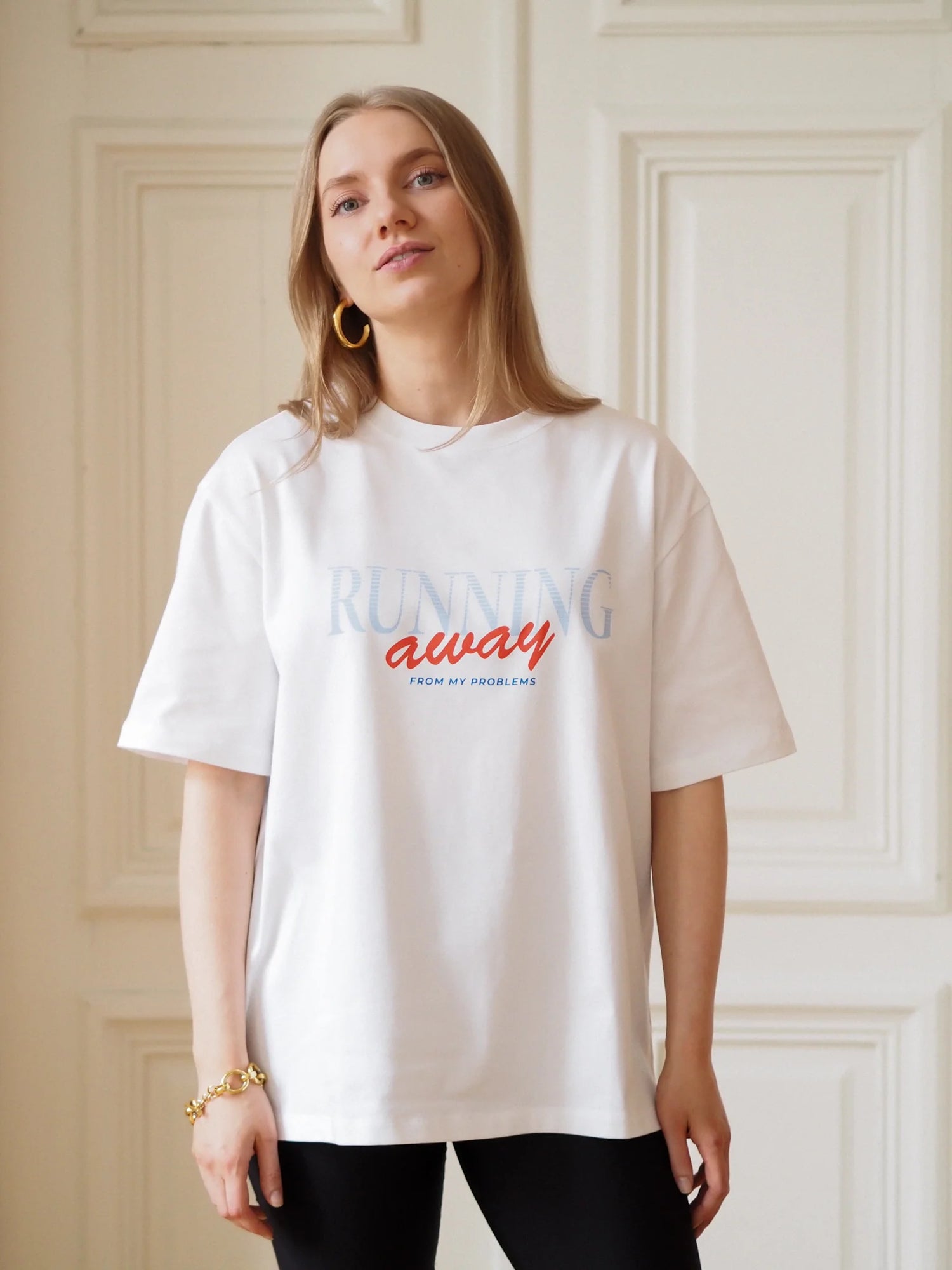 Running Signature Tee - White