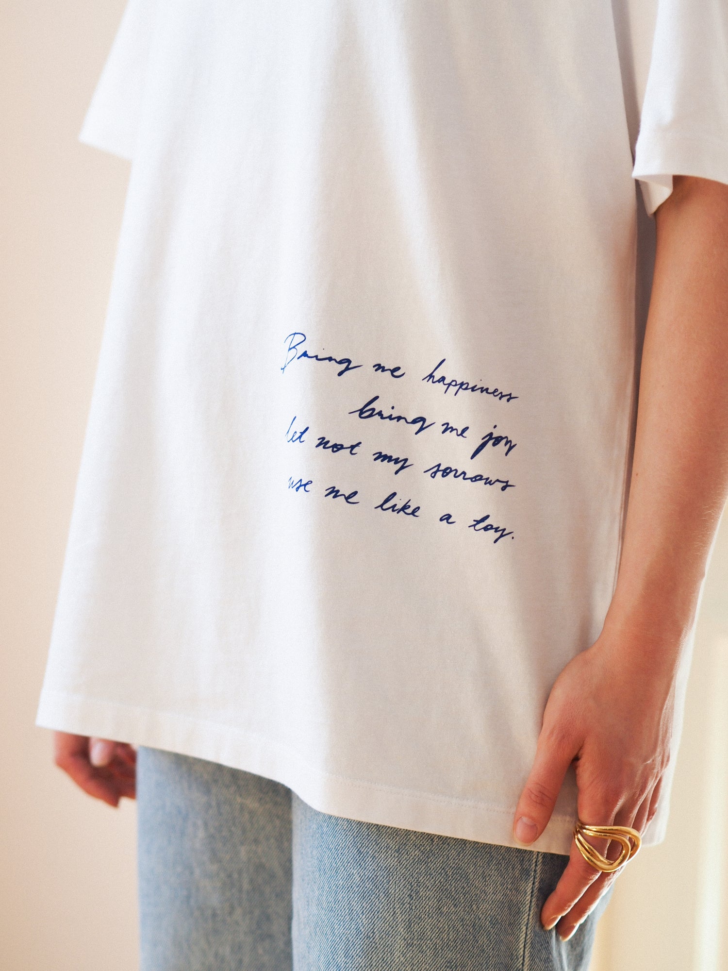 Spell For Happiness Signature Tee - White