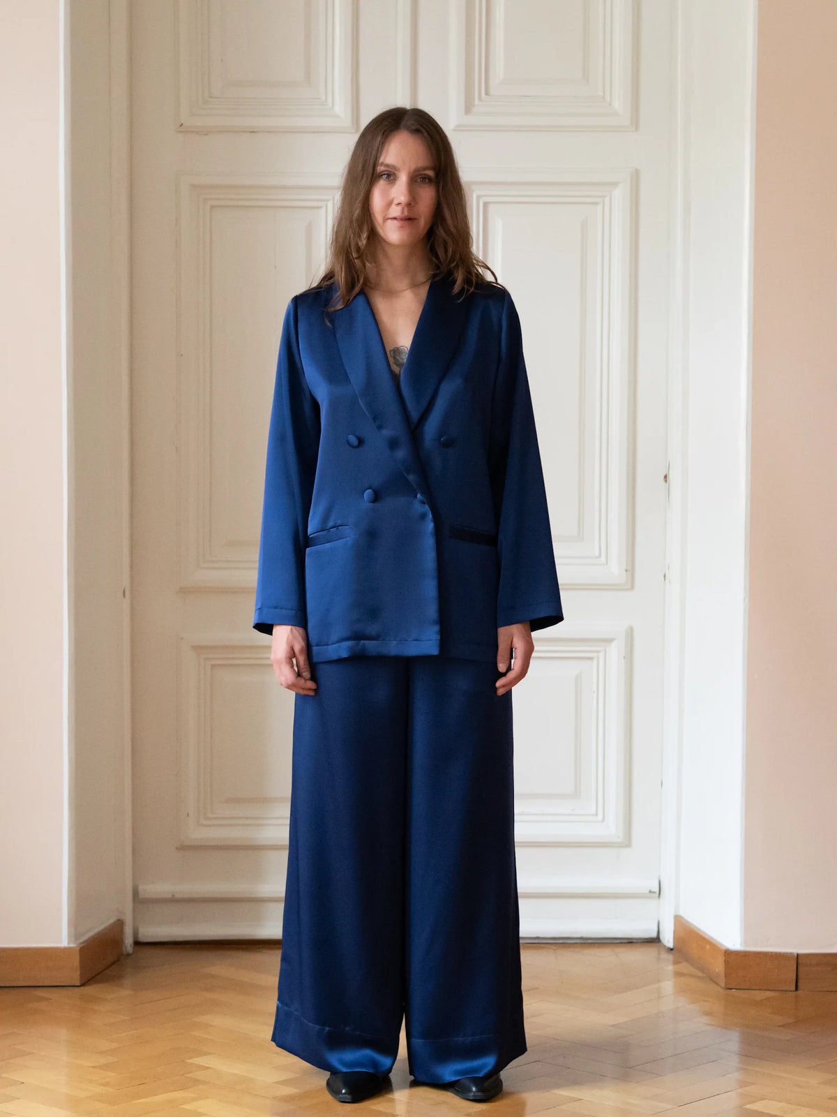Wide Pants - Deep Rich Blue