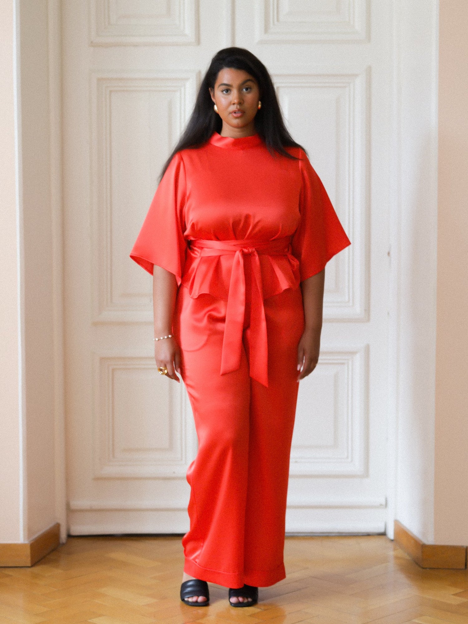 Freedom Blouse - Fiery Red