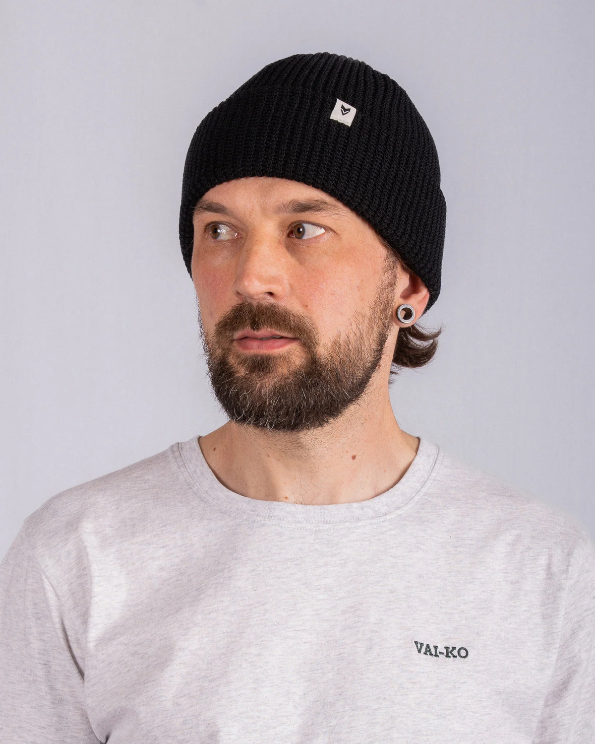Waffle Beanie - Black