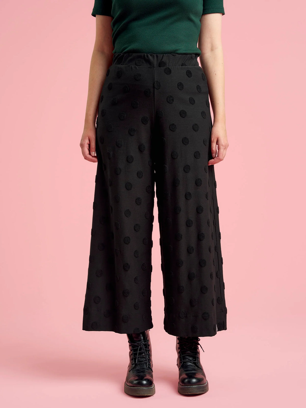 Alex Culottes - Black Big Dot