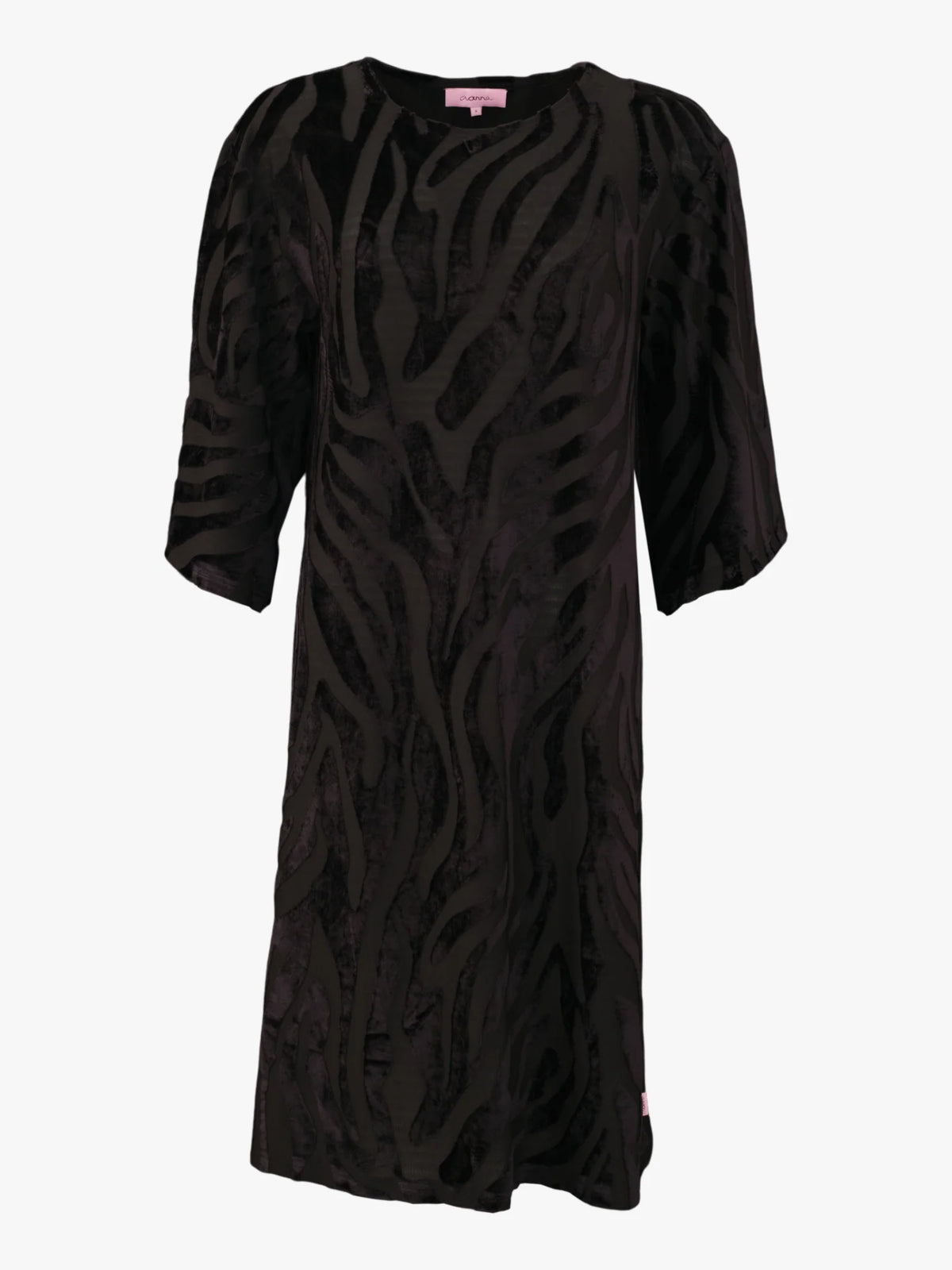 Avalon Dress - Tigreza Velour Black